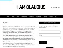 Tablet Screenshot of iamclaudius.com